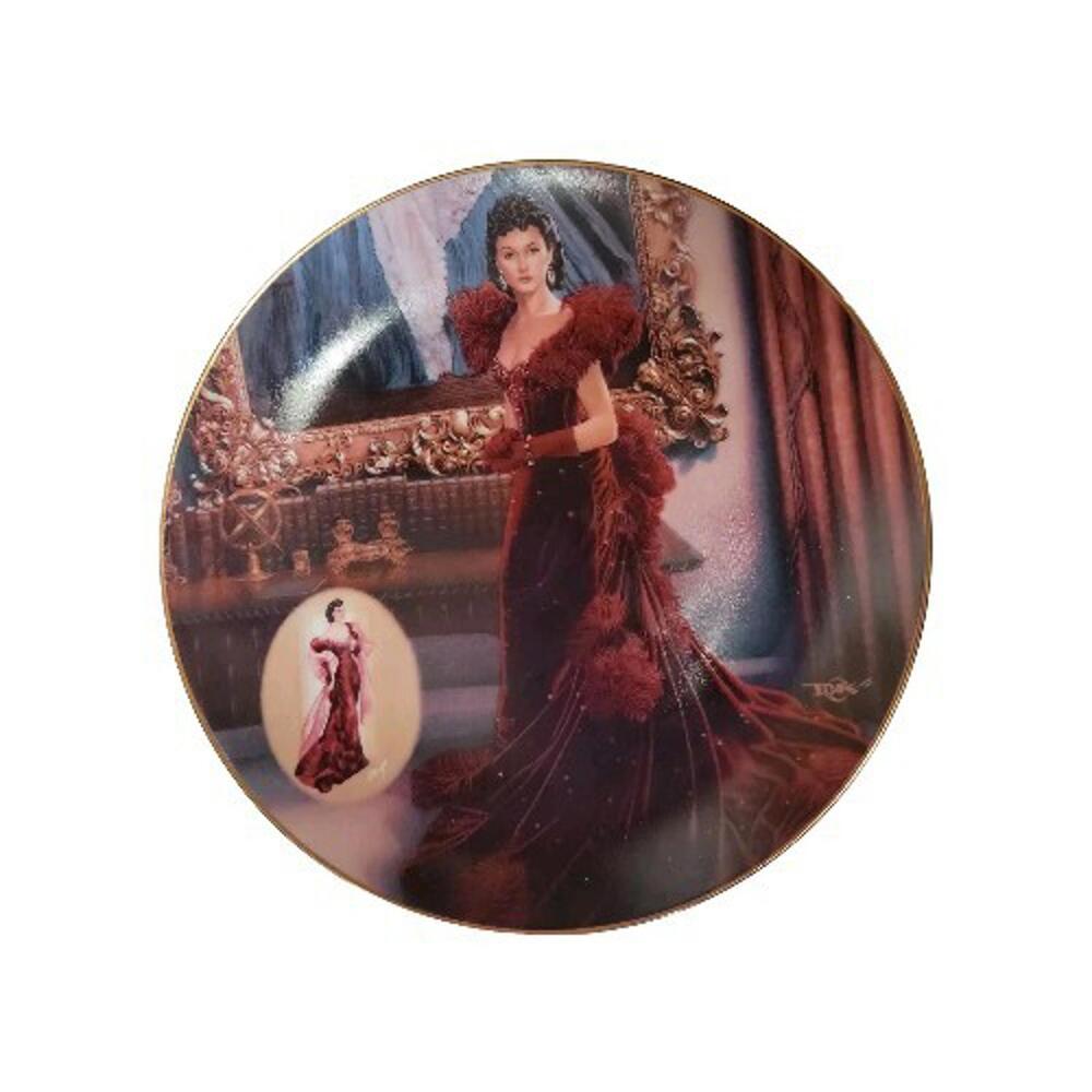 1993 The Red Dress Costume Gone With The Wind Collector Plate No. 10839E Vintage